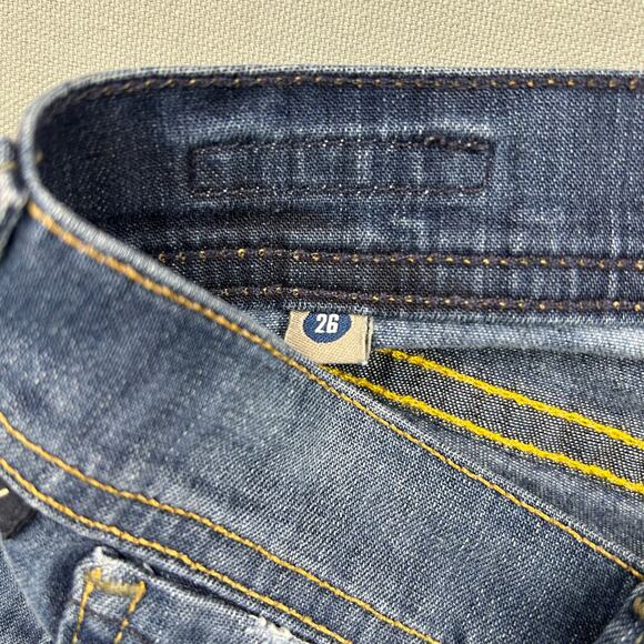 Citizens of Humanity Jeans Dani Cropped Straight Leg Rolled Cuff Mid Rise 26 - Picture 7 of 9